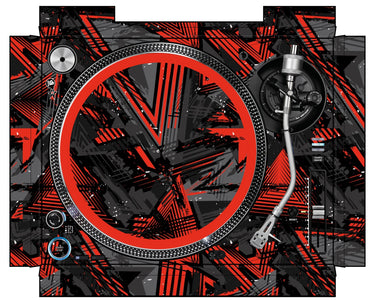 Pioneer DJ PLX 1000 Skin Ridge Red